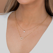 Open Heart Chain Necklace