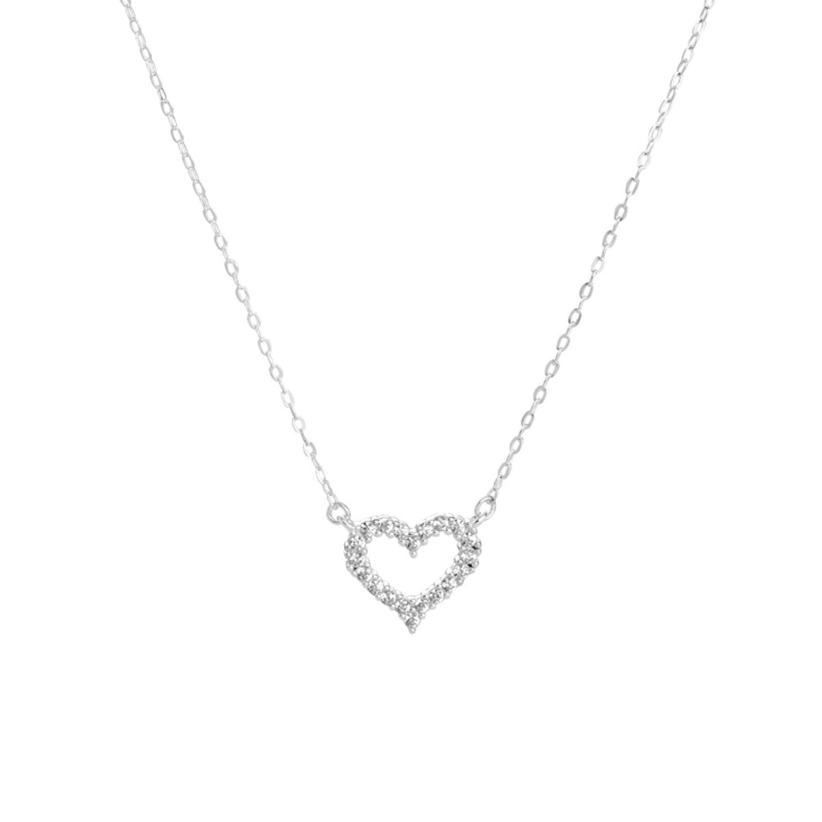 Open Heart Chain Necklace