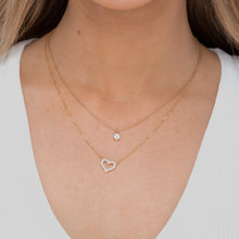 Open Heart Chain Necklace