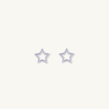 Open Star Stud Earrings