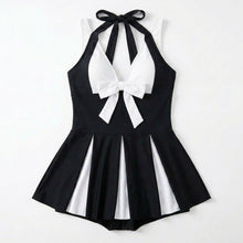 Soliera – Plus-Size Halter Swimdress with Boy Shorts