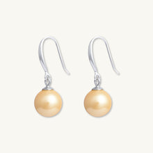 Orange Freshwater Pearl Drop Earrings