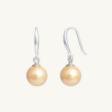 Orange Freshwater Pearl Drop Earrings