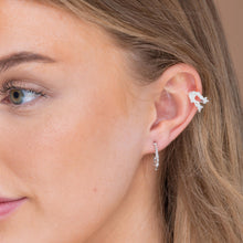 Organic Molten Huggie Hoop Earrings