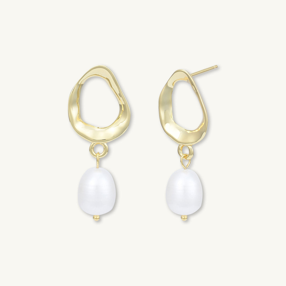 Organic Pearl Drop Earrings