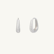 Oval Croissant Hoop Earrings