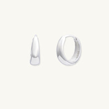 Oval Dome Huggie Earrings