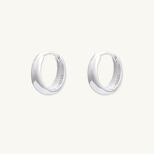 Oval Dome Huggie Earrings