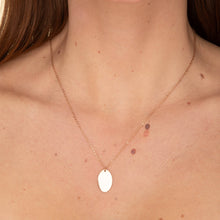 Oval Engraved Personalised Necklace