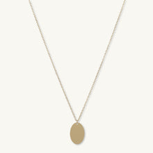 Oval Engraved Personalised Necklace
