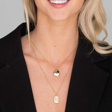 Oval Molten Photo Locket Necklace