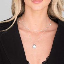 Oval Molten Photo Locket Necklace