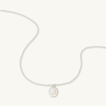 Oval Moonstone Pendant Necklace