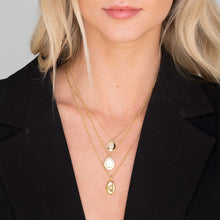 Oval Moonstone Pendant Necklace