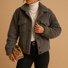 Mabel Veste Trucker Woman in Sherpa – Casual Coat Soft Lined with Relaxed Fit & Warm Interior