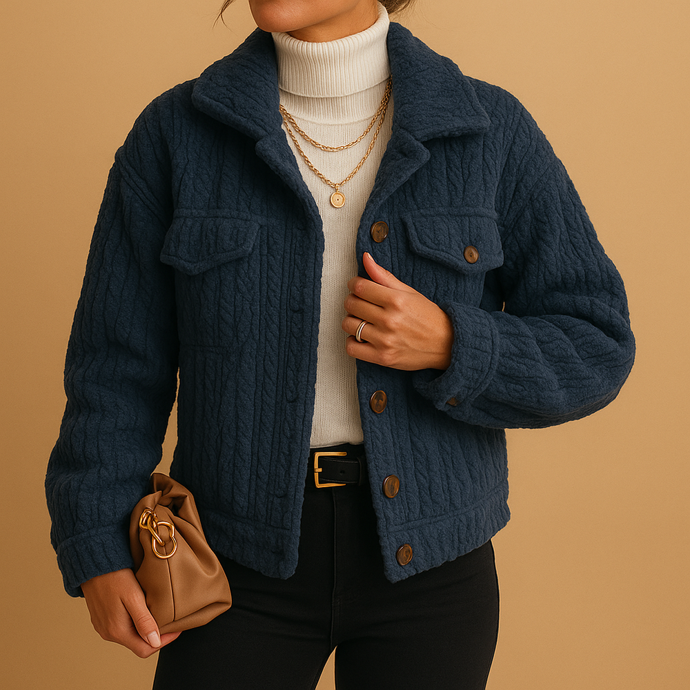 Mabel Veste Trucker Woman in Sherpa – Casual Coat Soft Lined with Relaxed Fit & Warm Interior