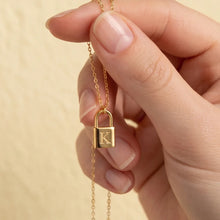 Padlock Initial Letter Necklace