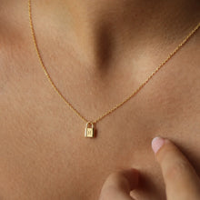 Padlock Initial Letter Necklace