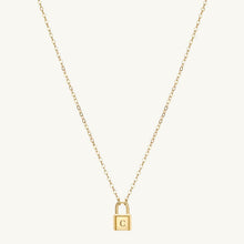 Padlock Initial Letter Necklace