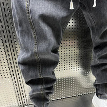 Jiro Stretch Jogger Pants for Men – Modern casual cut denim effect with elastic waistband