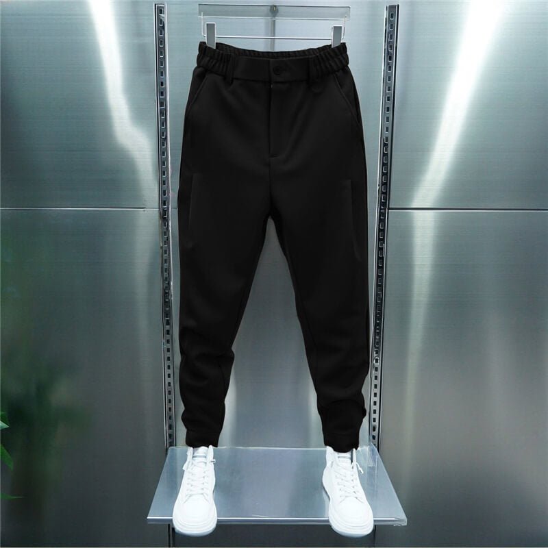 Leo Men's Stretch Pants – Modern slim pants with elastic waistband & smart casual style