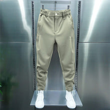 Leo Men's Stretch Pants – Modern slim pants with elastic waistband & smart casual style