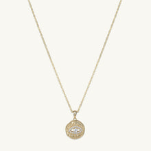Pave Evil Eye Pendant Necklace