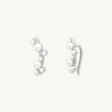 Pearl Climber Hook Earrings