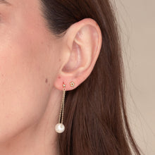 Pearl Drop Stud Earrings