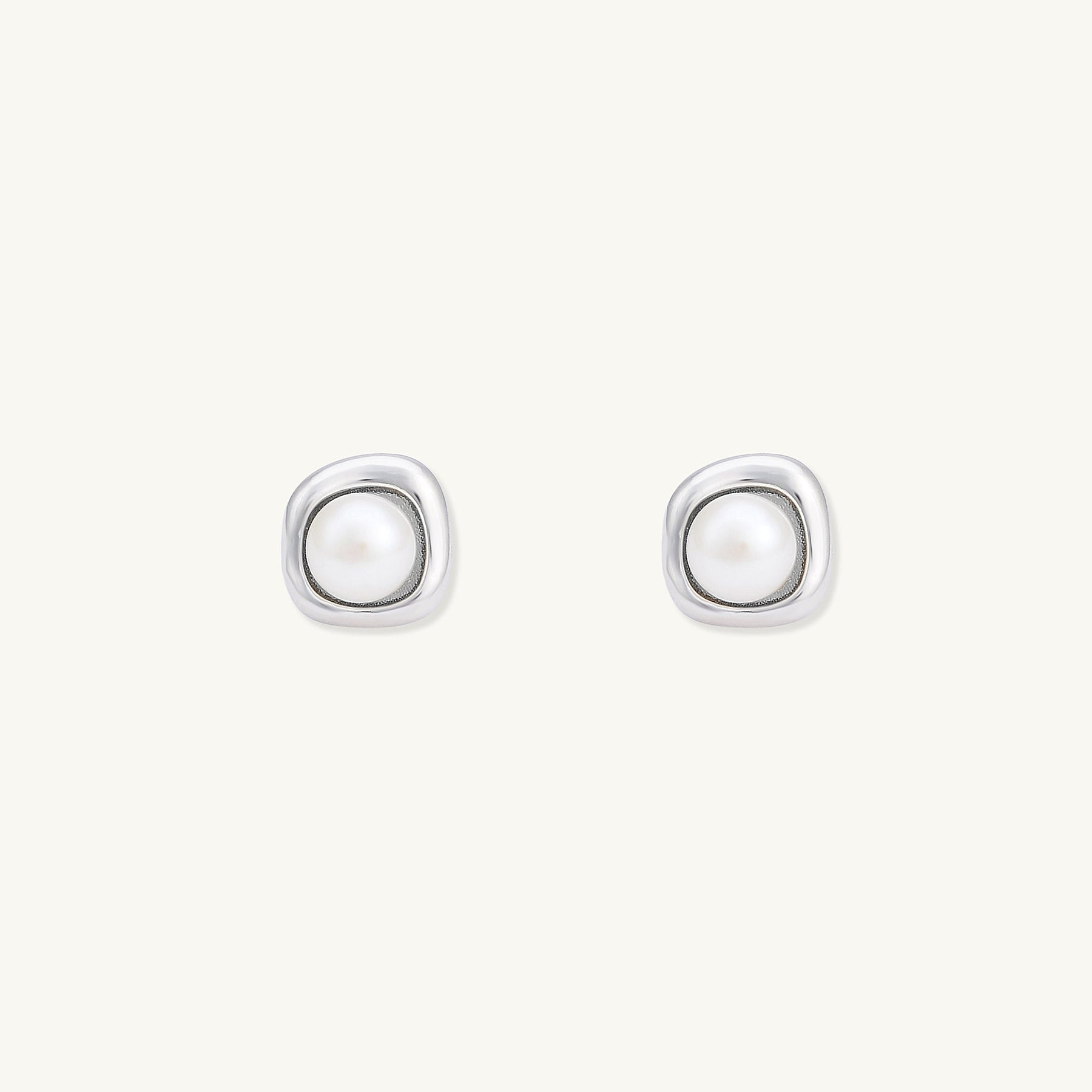 Pearl Halo Stud Earrings