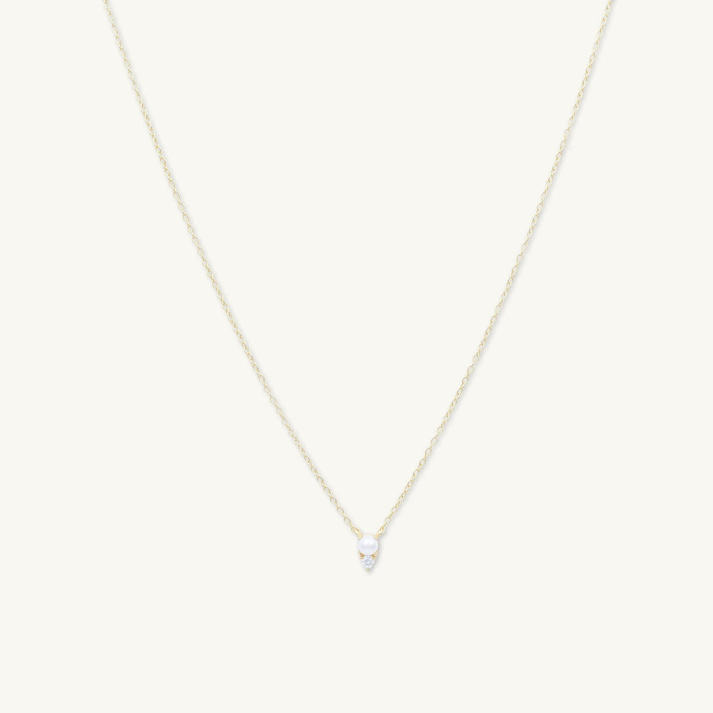 Pearl Sapphire Chain Necklace