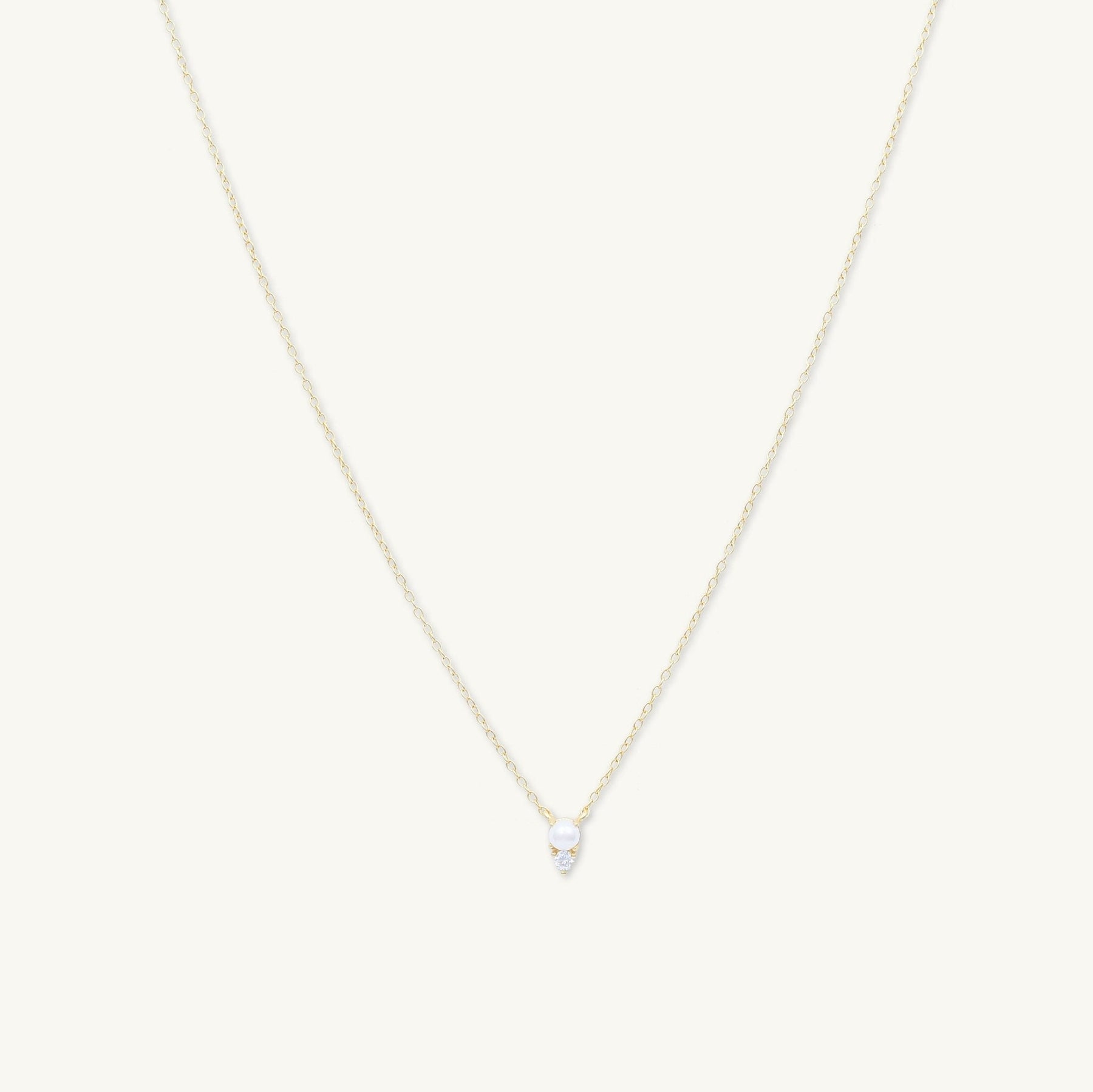 Pearl Sapphire Chain Necklace