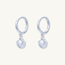Pearl Shell Huggie Earrings