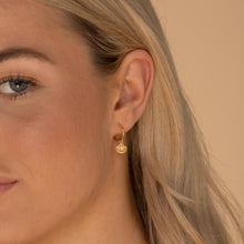 Pearl Shell Huggie Earrings