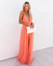 Amelia Elegant Long Dress Woman – Chic Maxi Dress with Fluid Cut and Refined Details