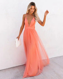 Amelia Elegant Long Dress Woman – Chic Maxi Dress with Fluid Cut and Refined Details