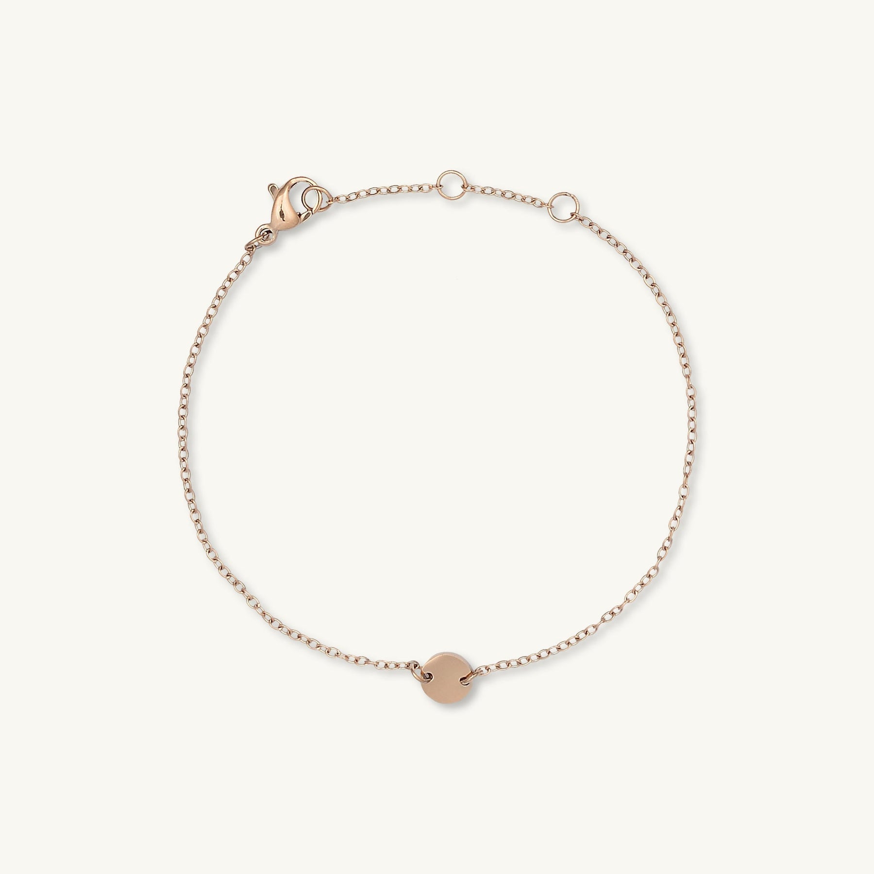 Petite Circle Medallion Disc Bracelet