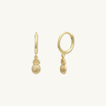 Pineapple Huggie Hoop Earrings