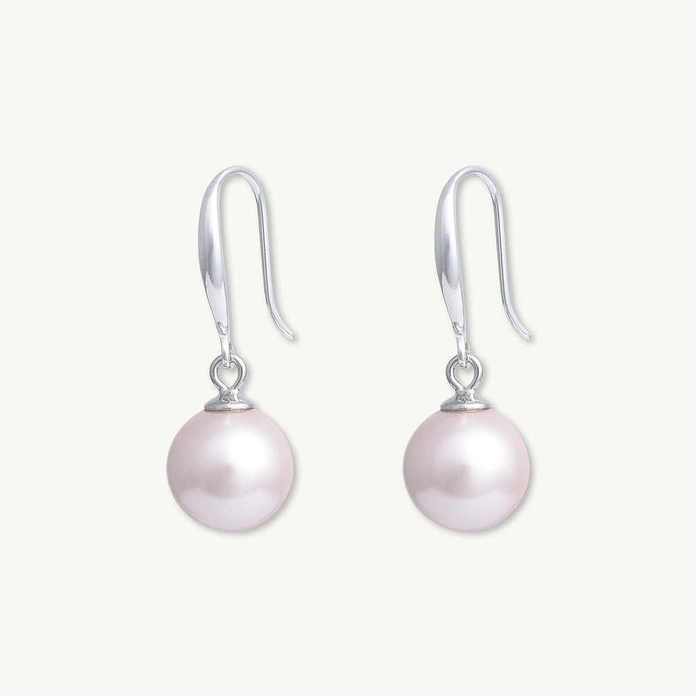 Pink Freshwater Pearl Drop Earrings