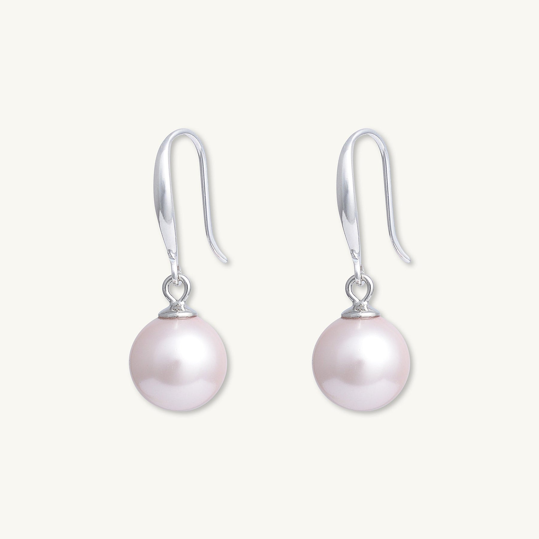 Pink Freshwater Pearl Drop Earrings