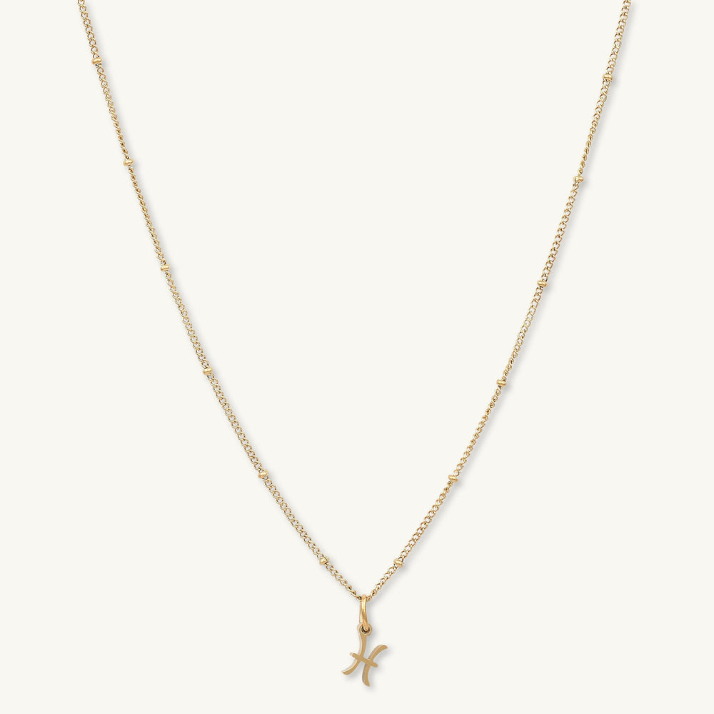 Pisces Pendant Zodiac Star Sign Necklace