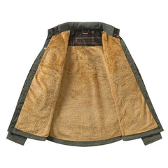 Fletcher Drummond | Sherpa-Lined Plaid Jacket For Men