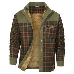 Fletcher Drummond | Sherpa-Lined Plaid Jacket For Men
