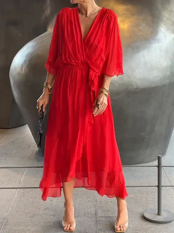 Abigail Robe Femme – Elegant and Versatile Dress with Chic Details for Work & the Weekend