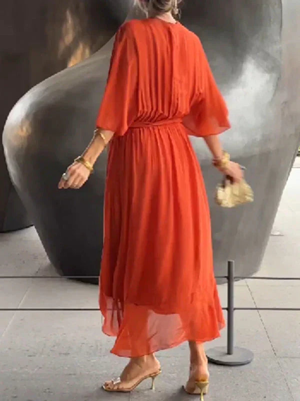 Abigail Robe Femme – Elegant and Versatile Dress with Chic Details for Work & the Weekend
