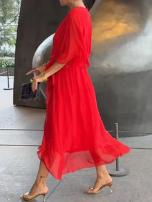 Abigail Robe Femme – Elegant and Versatile Dress with Chic Details for Work & the Weekend