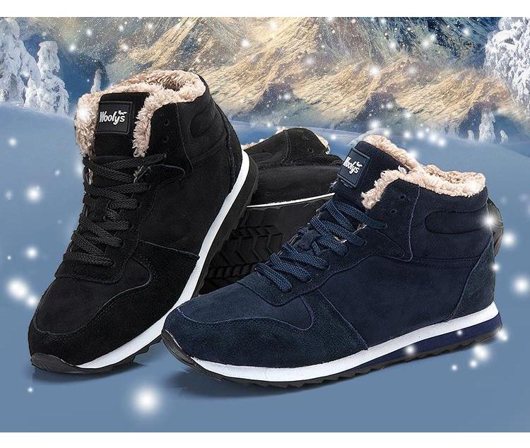 Niel Winter Boots for Men – Warm and Insulated Suede Design with Durable Grip Rubber Sole