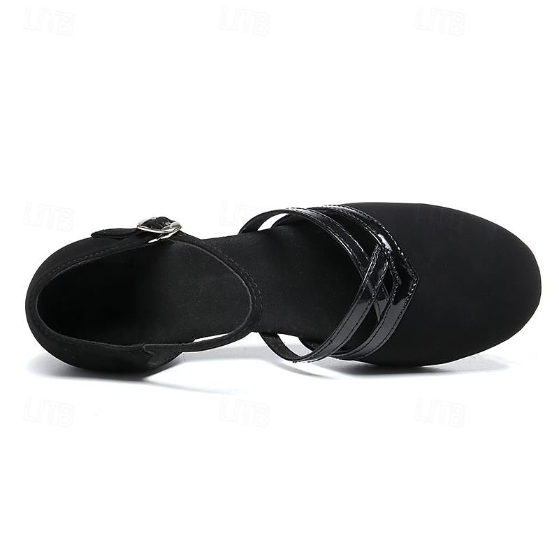Zeline Women's Dance Shoes – Comfortable Latin & Ballroom Sandals with Stable Heel
