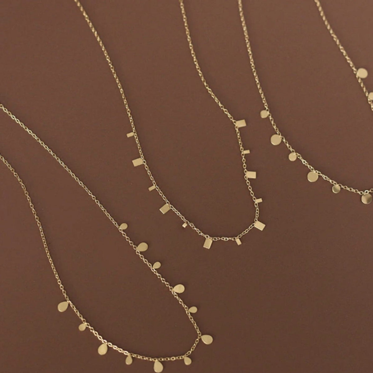 Raindrop Layering Chain Necklace