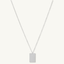 Rectangle Engraved Personalised Necklace
